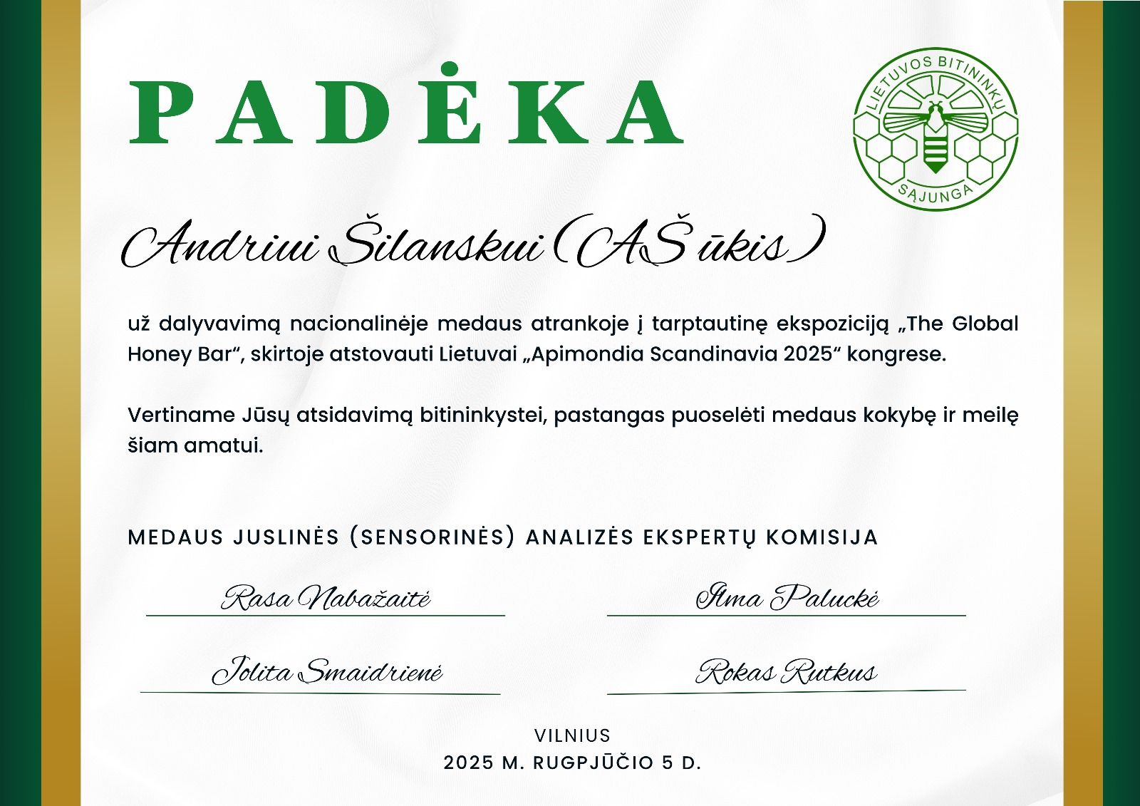 padėka